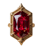Rubi hexa-anel-card